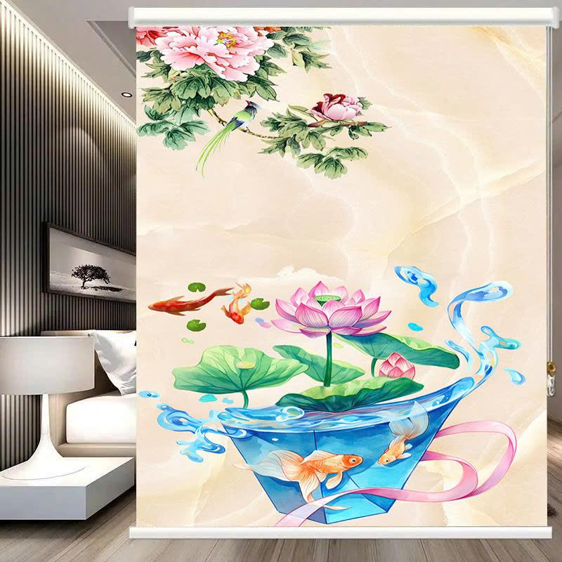 Rèm cuốn in tranh cản nắng 100% Mã HSE0718