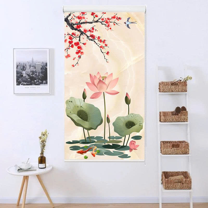 Rèm cuốn in tranh cản nắng 100% Mã HSE0717