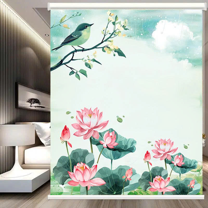 Rèm cuốn in tranh cản nắng 100% Mã HSE0702