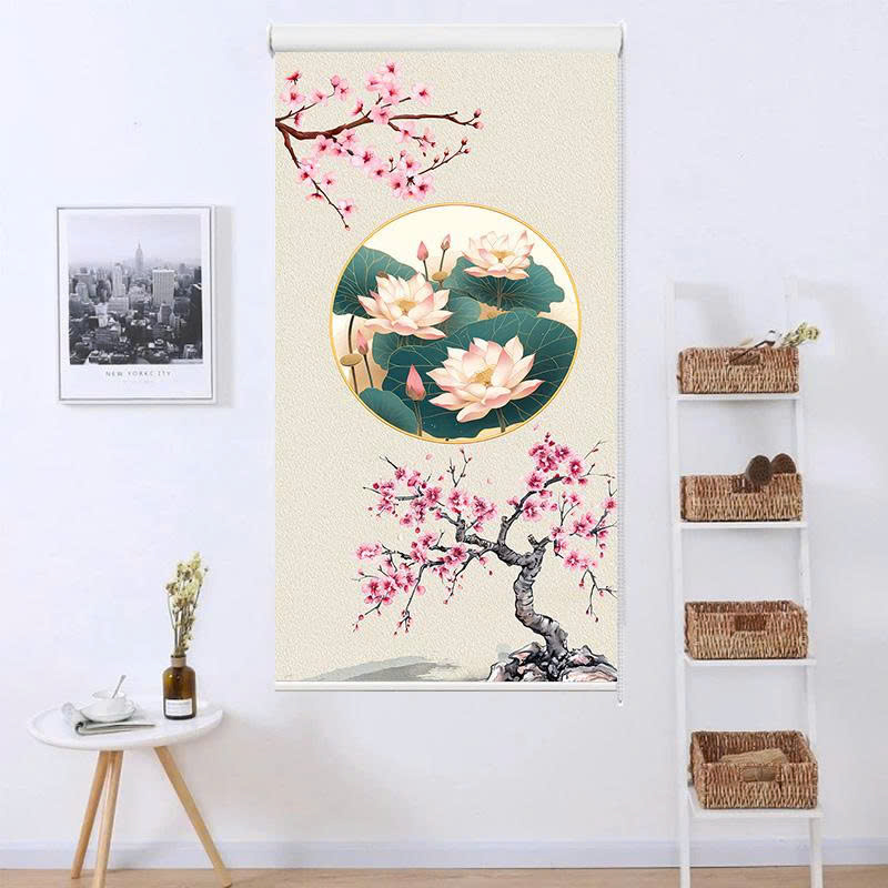 Rèm cuốn in tranh cản nắng 100% Mã HSE0701