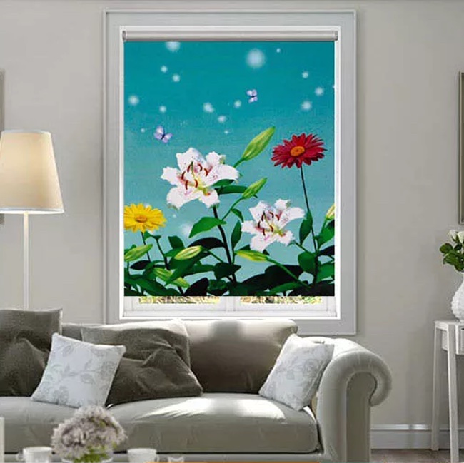 Rèm cuốn tranh 3D giá rẻ mã RCT079