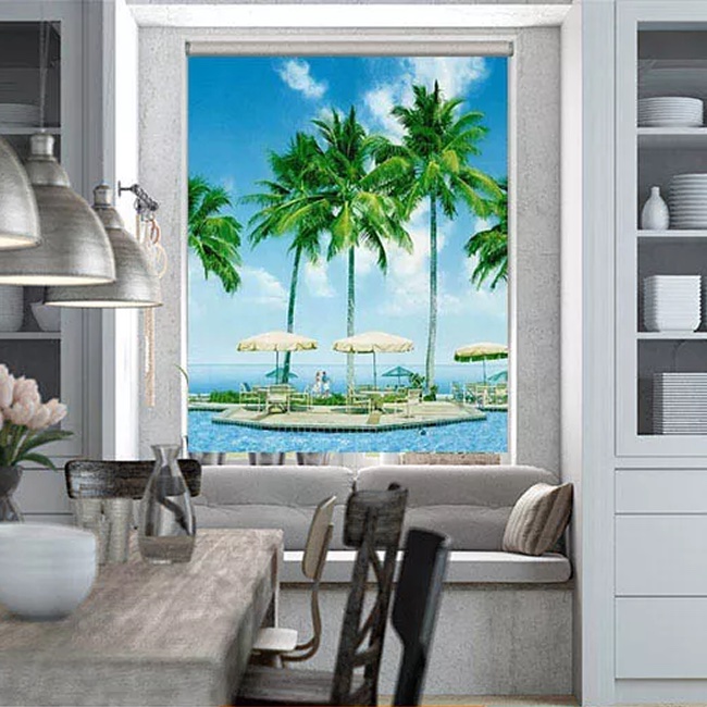 Mành cuốn in tranh giá rẻ mã MD02