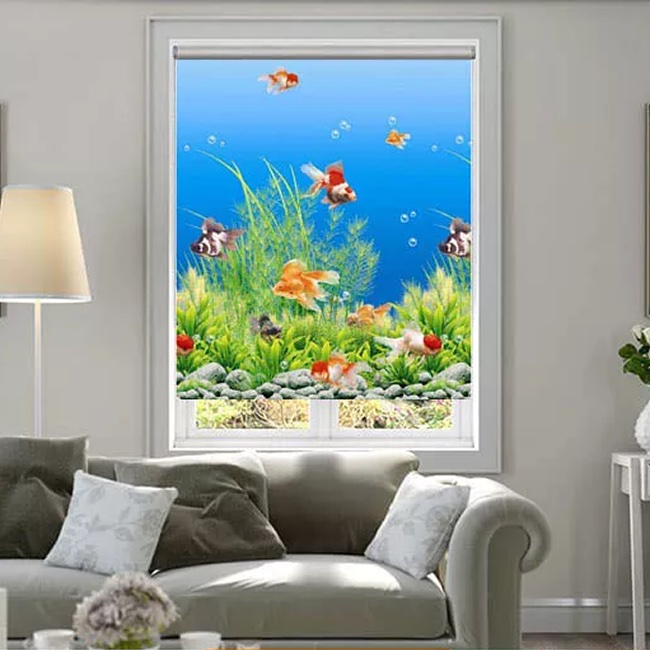 Mẫu Rèm cửa sổ dạng cuốn in tranh mã CT025B