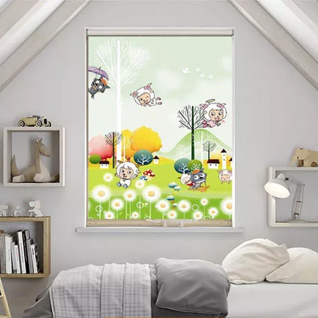 Màn sáo cuộn in tranh cản nắng mã CT026B