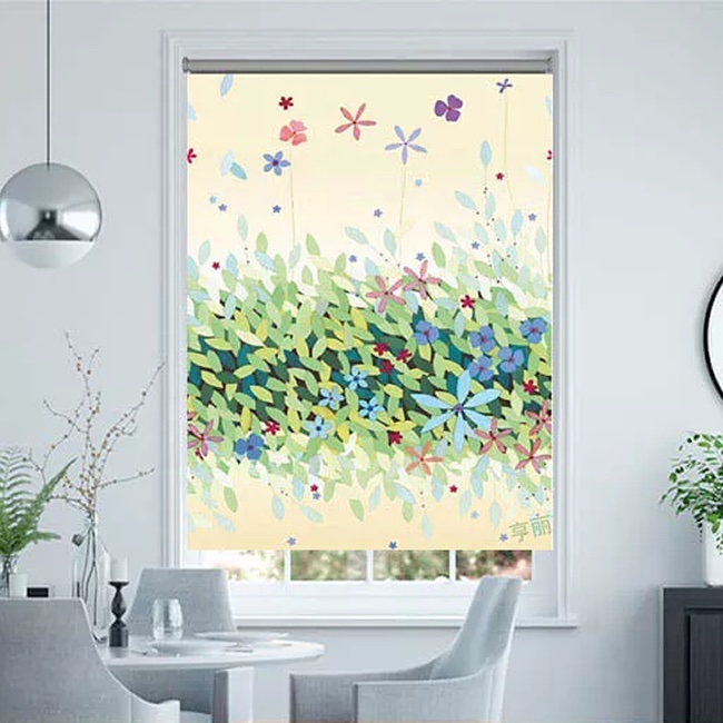 Rèm cửa sổ đẹp dạng cuốn in tranh mã CT021B