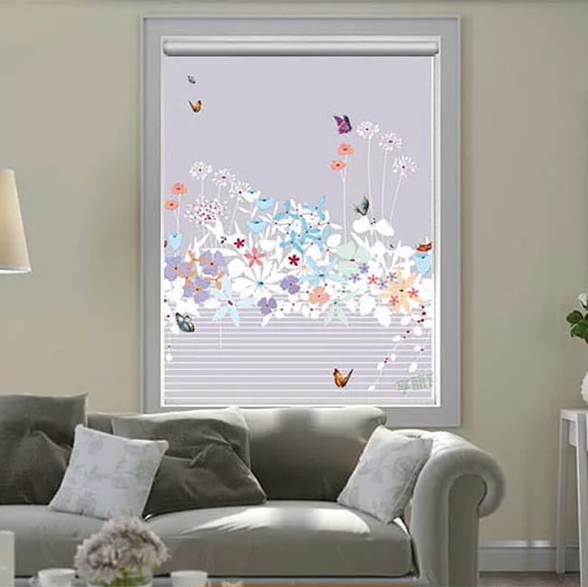 Màn cửa sổ cuốn in tranh chống nắng mã CT020B