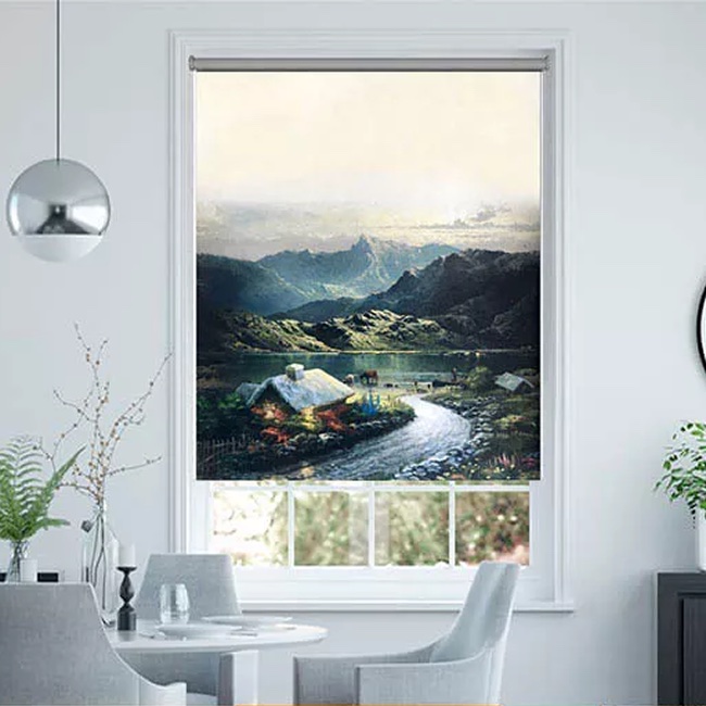 Rèm cửa cuốn in tranh đẹp mã CT013B