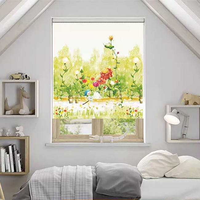 Rèm cửa cuốn in tranh mã CT006B