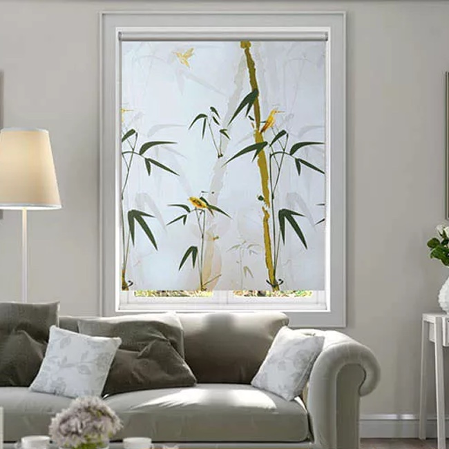 Mẫu Rèm Đẹp dạng cuốn in tranh mã CT005A