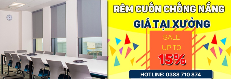 Báo giá rèm cuốn chống nắng mới nhất