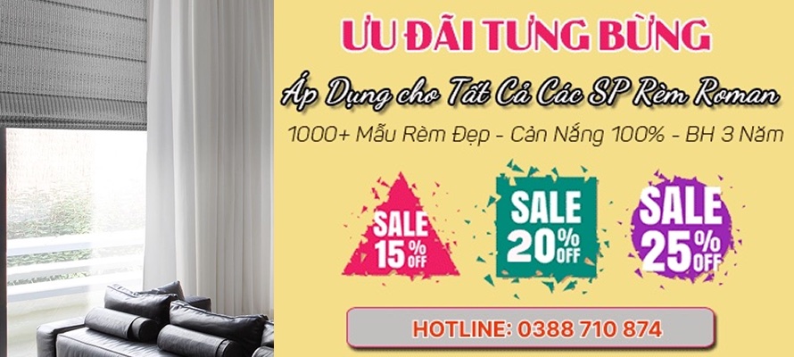 Bảng báo giá rèm roman mới nhất